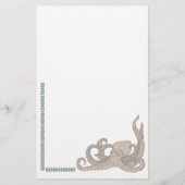 動物の定置型ペット愛好家タコ定置型 便箋 (正面)