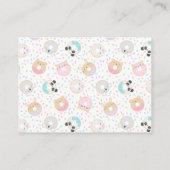 動物の寄宿本でベビーの赤ちゃんシャワー エンクロージャーカード (裏面)