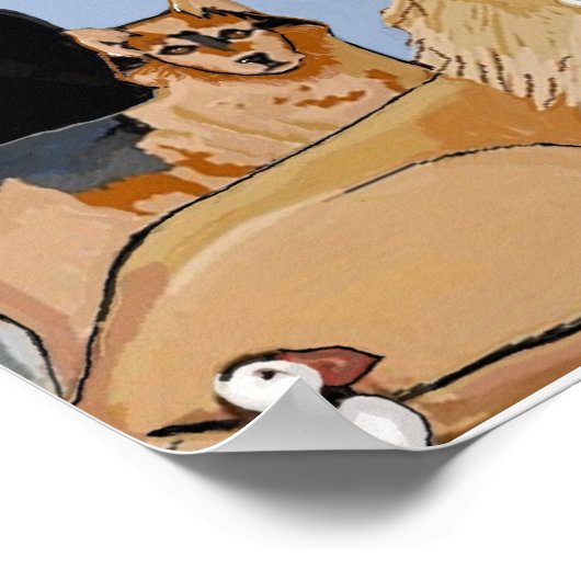 動物の平和 ポスター (角)