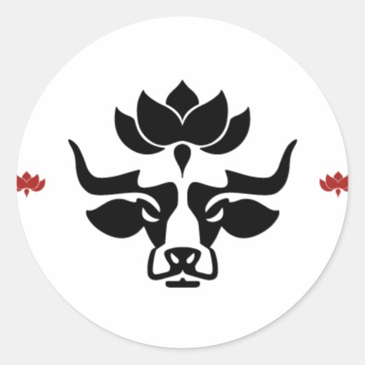 動物の平和 ラウンドシール (正面)