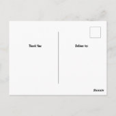 動物の幼稚園の写真卒業ありがとう ポストカード (裏面)