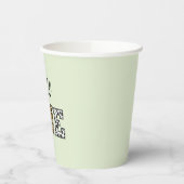動物の形のカリグラフィー ワイルドワン 紙コップ (左)