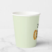 動物の形のカリグラフィー ワイルドワン 紙コップ (右)