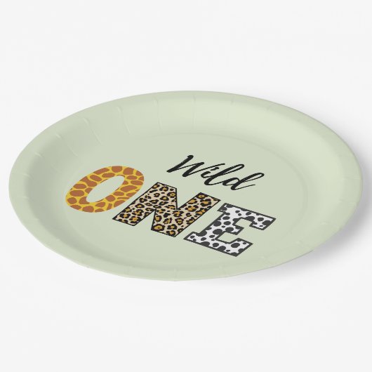 動物の形の書道ワイルドワン紙プレート ペーパープレート (アングル)