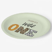 動物の形の書道ワイルドワン紙プレート ペーパープレート (アングル)