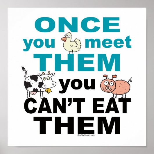 動物の思いやり ポスター (正面)