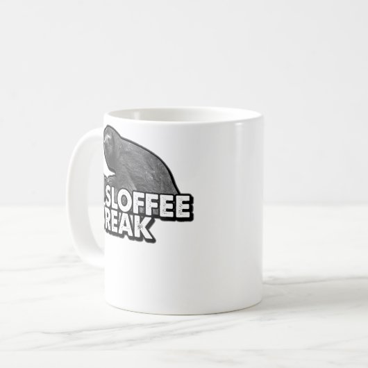 動物の怠惰の恋人のためのSlofeeの壊れ目の怠惰のコーヒー コーヒーマグカップ (正面左)