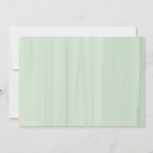 動物の性は招待状のキツネを明らかにします 招待状 (裏面)