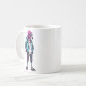 動物の恋人フラミンゴおしゃれな贈り物 コーヒーマグカップ (正面左)