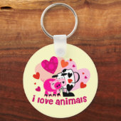 動物の愛 キーホルダー (正面)