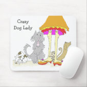 動物の慈善Mousepad熱狂するな犬の女性への収入 マウスパッド (マウス)