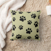 動物の手のプリントカスタマイズ可能な枕 クッション (ブランケット)