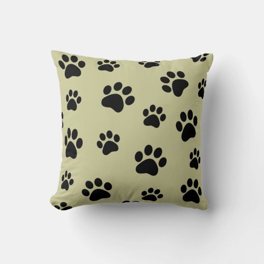 動物の手のプリントカスタマイズ可能な枕 クッション (正面)