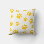 動物の手のプリントカスタマイズ可能な枕 クッション (裏面)