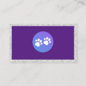 動物の手のプリントロゴ 名刺 (裏面)