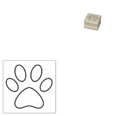 動物の手のプリント ラバースタンプ (押印)