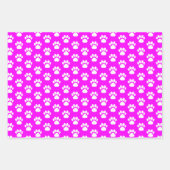 動物の手の包装紙フラットシートセット3 ラッピングペーパーシート (正面3)