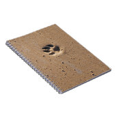 動物の手は砂の中に印刷 ノートブック (右側)