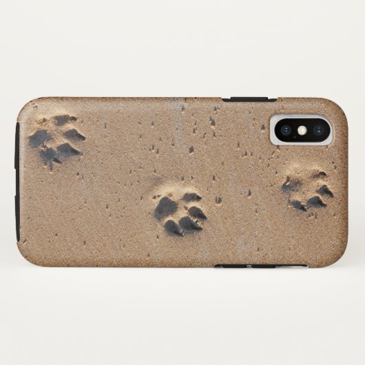 動物の手は砂の中に印刷 Case-Mate iPhoneケース (裏面(横))