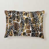 動物の抽象デザインを変身させる動物 アクセントクッション (裏面)