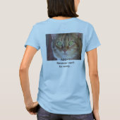 動物の採用のワイシャツ Tシャツ (裏面)
