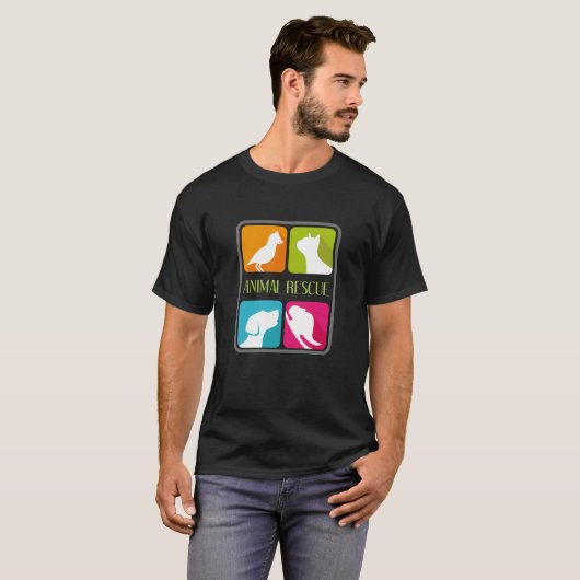 動物の救出 Tシャツ (正面フル)