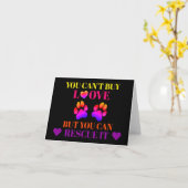 動物の救助とペット養子縁組グリーティングカード カード (黄色い花)