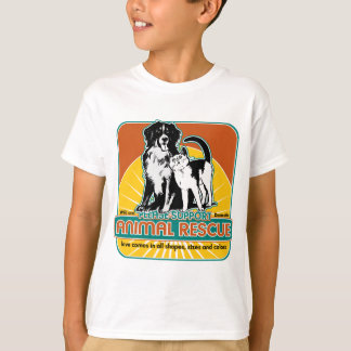 動物の救助のマット Tシャツ