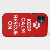 動物の救助の平静そして救助を保って下さい Case-Mate iPhoneケース (裏面(横))
