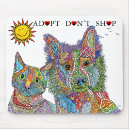 動物の救助は購入しない マウスパッド