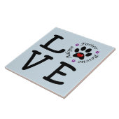 動物の救助愛陶磁器の写真のタイル タイル (側面)