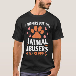 動物の救助者のペットのストップ養子縁組による動物虐待 Tシャツ