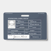 動物の救助 バッジ (裏面)