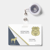 動物の救助 バッジ (正面（伸縮クリップ）)