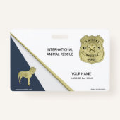 動物の救助 バッジ (正面)