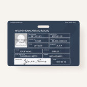 動物の救助 バッジ (裏面)