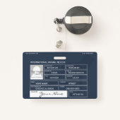 動物の救助 バッジ (裏面リトラクタブル付き)