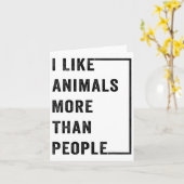 動物の方が人間より好き 2 カード (黄色い花)