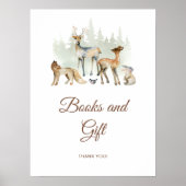 動物の森の本とギフトサイン ポスター (正面)