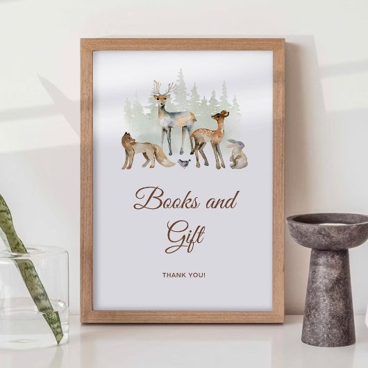 動物の森の本とギフトサイン ポスター