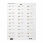 動物の森の森の住所 ラベル (フルシート)