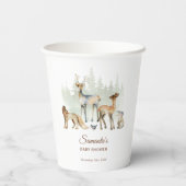 動物の森の森の赤ちゃんシャワー 紙コップ (裏面)