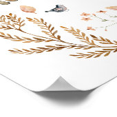 動物の森の赤ちゃんシャワーへようこそ ポスター (角)