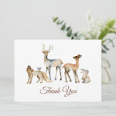 動物の森の赤ちゃんシャワー サンキューカード (スタンド正面)