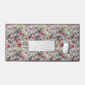 動物の模様のバラ デスクマット (キーボード&マウス)