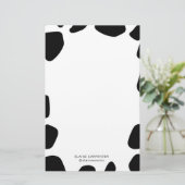 動物の模様 |ひな形紙 便箋 (スタンド正面)