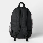 動物の模様 プリントバックパック (裏面)