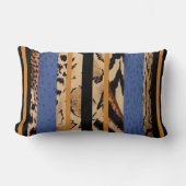 動物の模様 ランバークッション (正面)