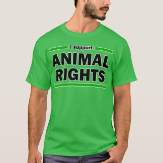 動物の権利を支持する 面白い Tシャツ