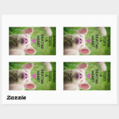 動物の権利シール。 長方形シール (シート)